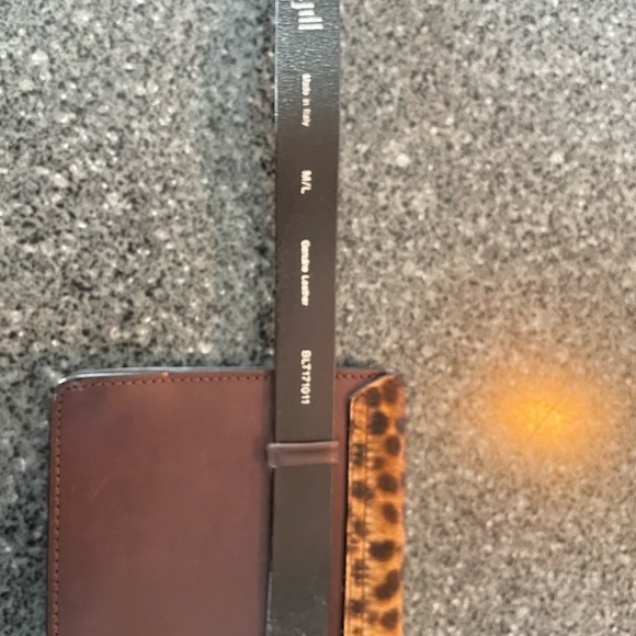 Leather, leopard purse belt - Picture 3 of 5